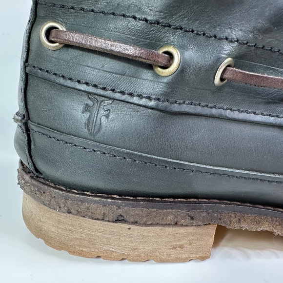 Frye Black Leather Lace Up Boots Men's Size 8 1/2 D - Picture 3 of 16